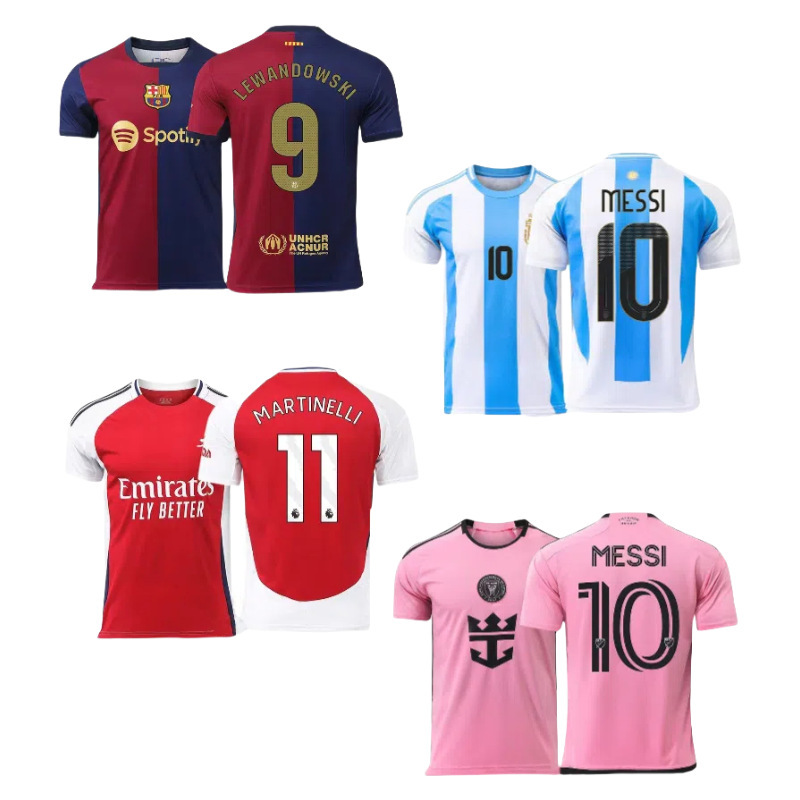2324 Season Brazil 10 Jersey Barcelona No. 9 Football Uniform Chelsea France Juventus Brazil Real Madrid Ac Jersey
