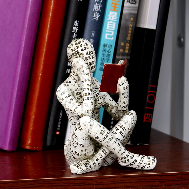 Кросс-бортное новое украшение для гостиной: Reading Woman Reading Woman, пластиковая модель бассейна, плазменная поделка