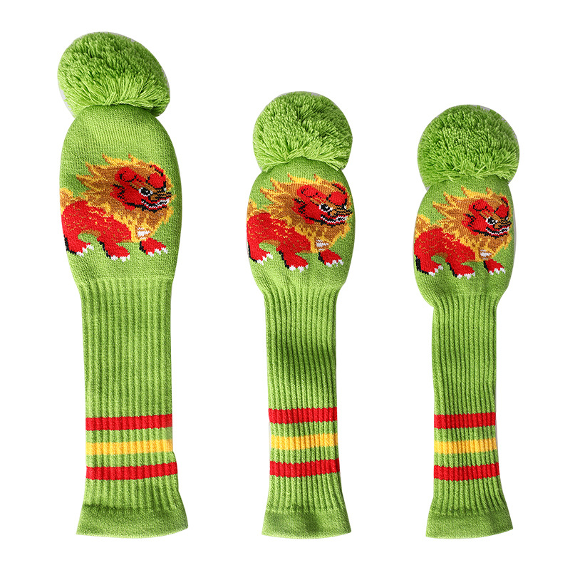 Cubierta de club de golf de punto cubierta de madera cubierta de tapa cubierta de club de golf cubierta de club de dibujos animados