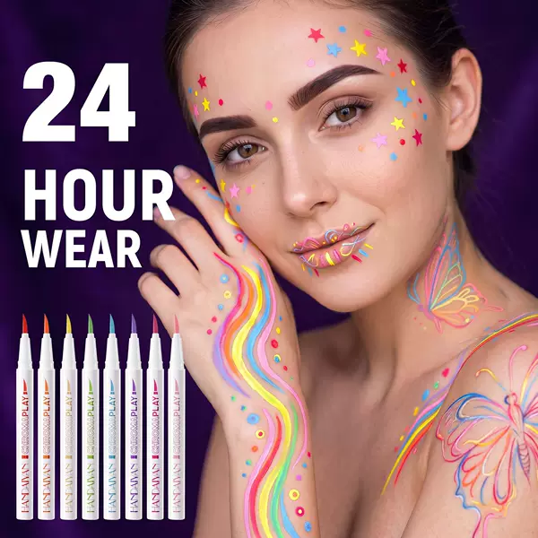Handaiyan Korean brand exclusively offers 8-color non-smudge, waterproof, portable, multi-use, skin-friendly eyeliner pens