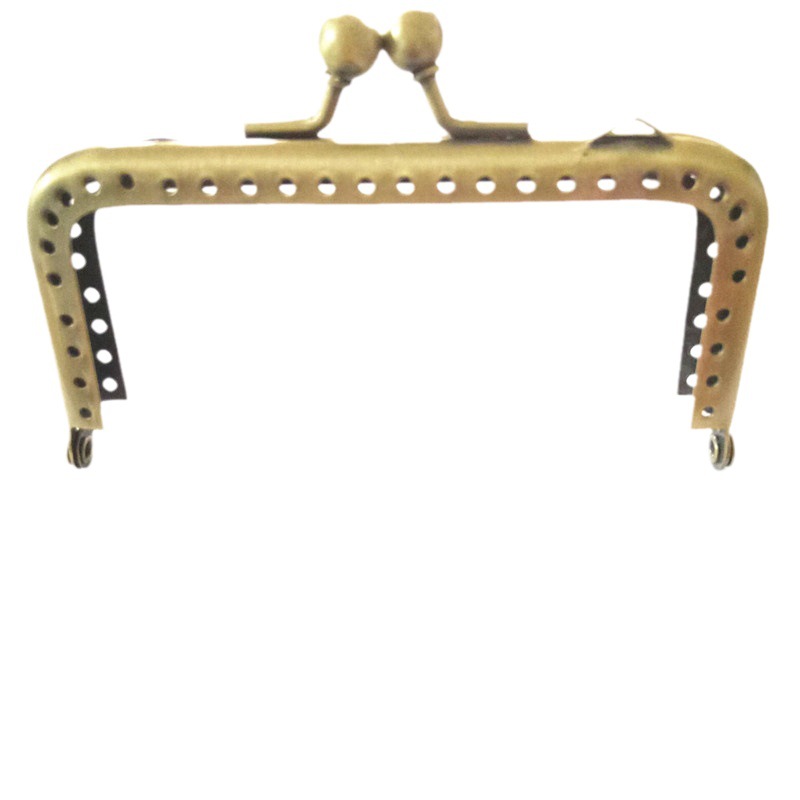 专业供应 青古扫手袋五金架 彩色钱包夹 钱包口夹 古铜色口金