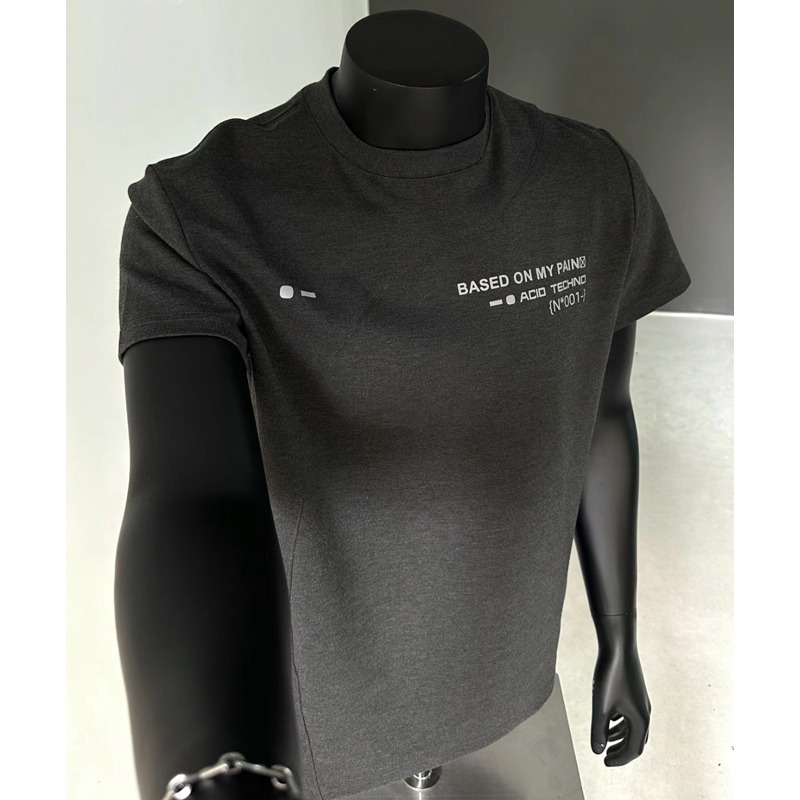 T-shirt uomo maniche corte stile americano patchwork wide fit_voghion.com