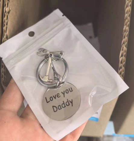 16g Weight Keychain Classification 1 Piece Quantity Daily Occasion 201 Stainless Steel Material Letter, Tools Pattern Unisex Gender Modern Style Style Modern Style Letter Tools 201 Stainless Steel Unisex Keychain 无