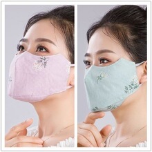 Cloth mask washable cotton summer mask female pure cotton跨