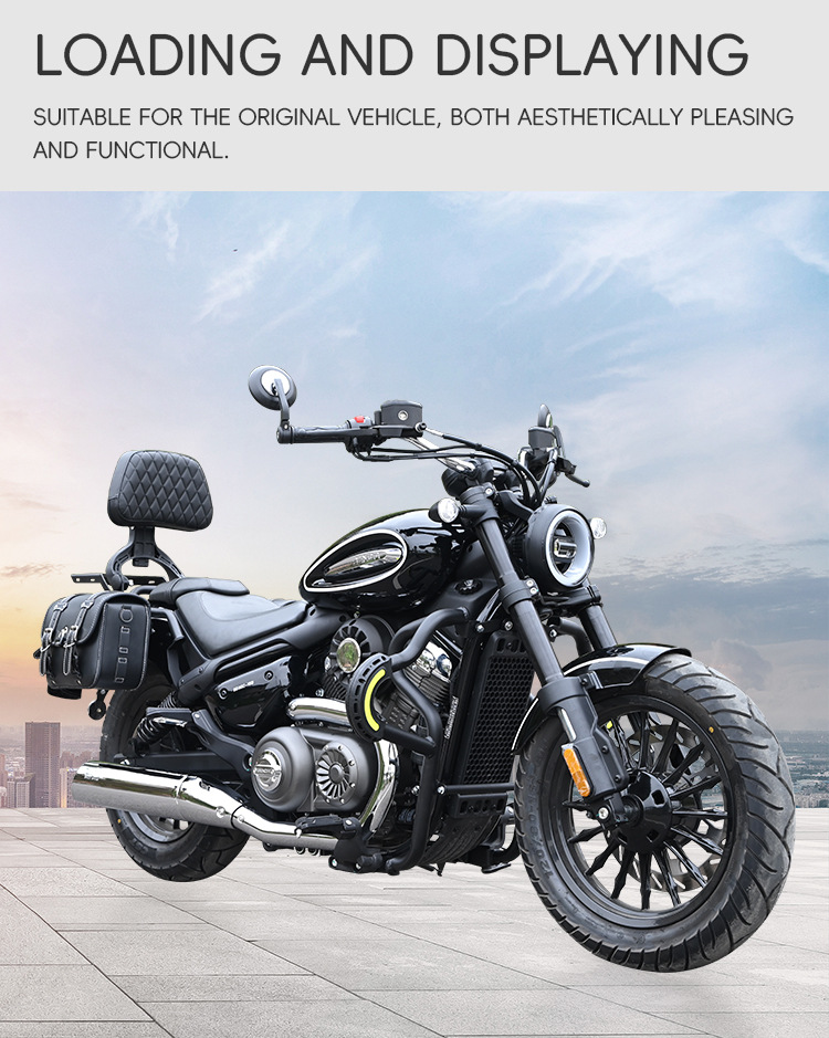 Suitable for Benda Chinchilla 350: crash bars, anti-fall bumpers, foldable backrest, tail rack, side bags, rear cargo rack modification parts