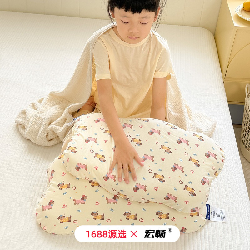 Classe A nube de silicona para niños jardín de infantes para estudiantes individuales almohada de cuello suave siesta almohada especial para dormir