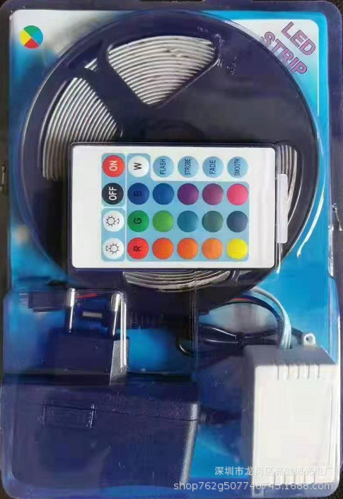 Amazon e-commerce tira de luz LED 5050RGB epoxi impermeable 12VRGB tira de luz 2835 tira de luz traje