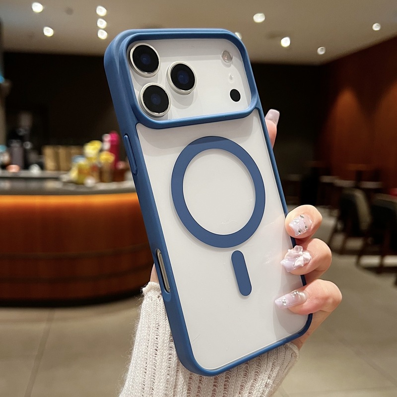 适用苹果17Airi马卡龙Phone17promax磁吸手机壳magsafe防摔大视窗|undefined