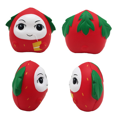 customized simulation fruit strawberry Slow rebound Le tweak Toys Factory sales