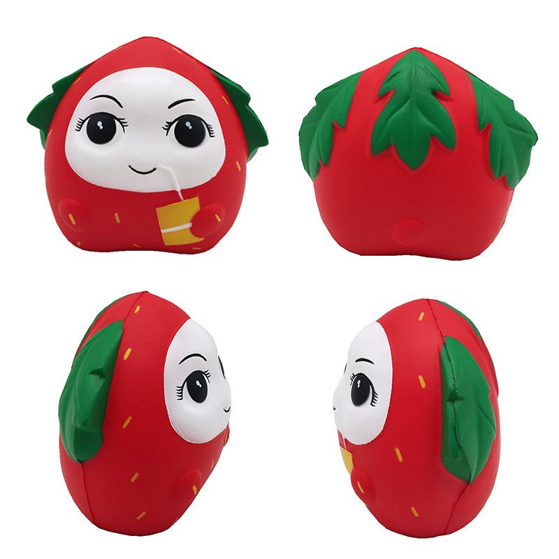 customized simulation fruit strawberry Slow rebound Le tweak Toys Factory sales