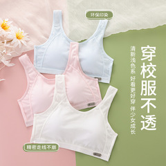 発育期の小さいベストの女の子の中学生の運動の防震の夏の下着の高校のブラジャーの薄いタイプの少女の学生