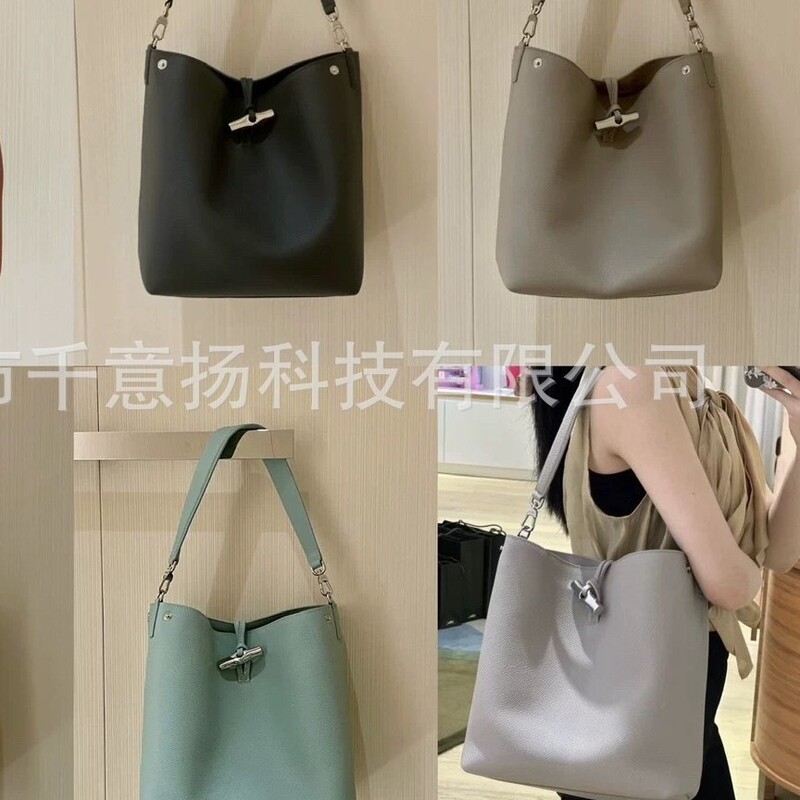 2024 New Cowhide Roseau Bamboo Bag Bucket Bag Hand-Held Crossbody Bag Medium Shoulder Hand-Held Armpit Bag for Women 2024 New Cowhide Roseau Bamboo Bag Bucket Bag Hand-Held Crossbody Bag Medium Shoulder Hand-Held Armpit Bag for Women
