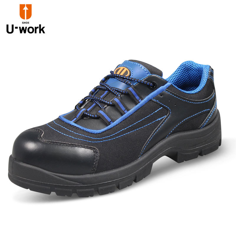 优工轻便透气钢头劳保鞋男防砸防刺穿工作防护安全鞋safety shoes