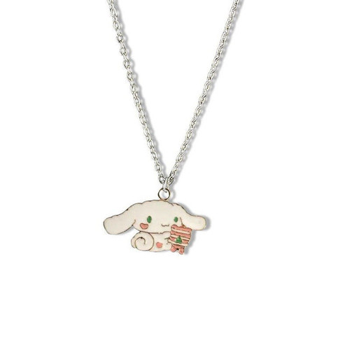 Cartoon Dog Necklace Klomi Japanese Cute Fresh Style Versatile Gift for Girlfriend Alloy Necklace