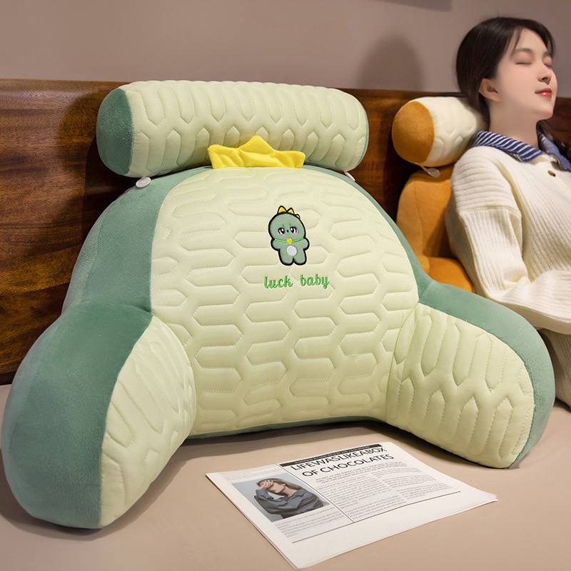 Bingdoudou ベッドサイドクッション ソフトパッケージベッドクッション 大型背もたれクッション 枕 睡眠ソファ 腰保護 ベッドサイド背もたれ|undefined