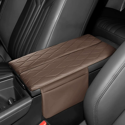 Pad Armrest Cover Heightening Pad – Armrest box pad - peugeot-408x-508-4008-5008-brown
