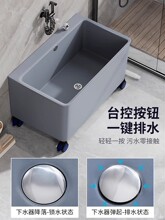可移动带轮拖把桶长方形拖地桶洗车涮地板拖布桶地盆家用自动排水