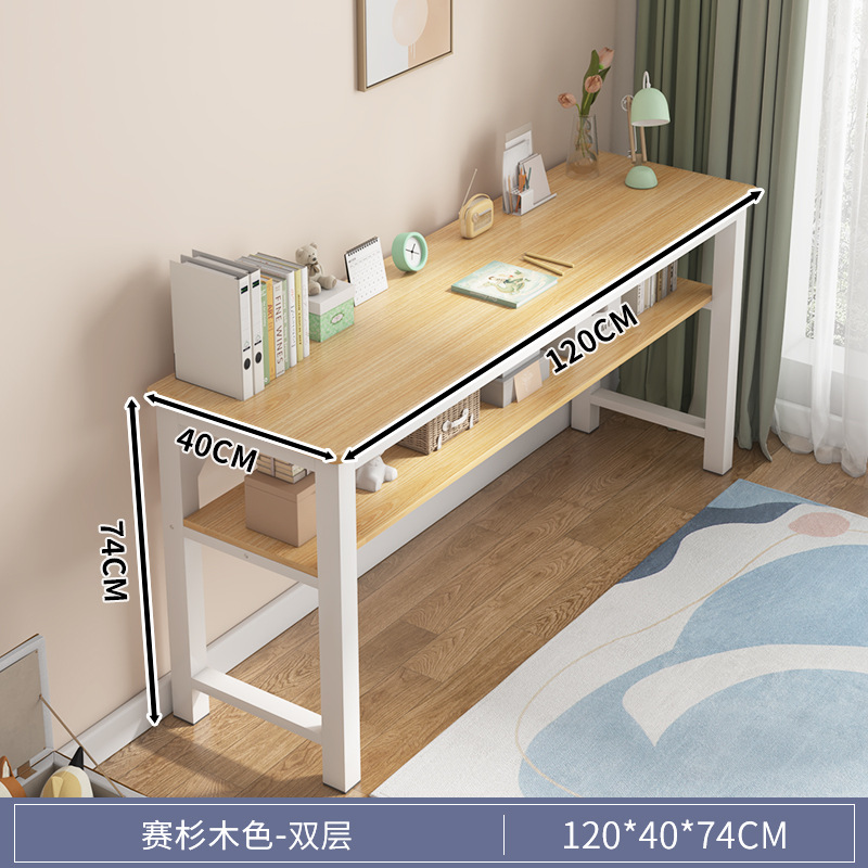 Mesa de barra larga simple y moderna, escritorio de escritorio estrecho, escritorio de computadora, escritorio de estudio, escritorio de escritorio