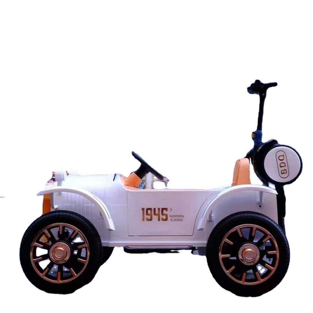 Bedoqi coche eléctrico para niños de cuatro ruedas doble asiento adulto interacción padre-hijo coche de juguete de control remoto para niños y niñas