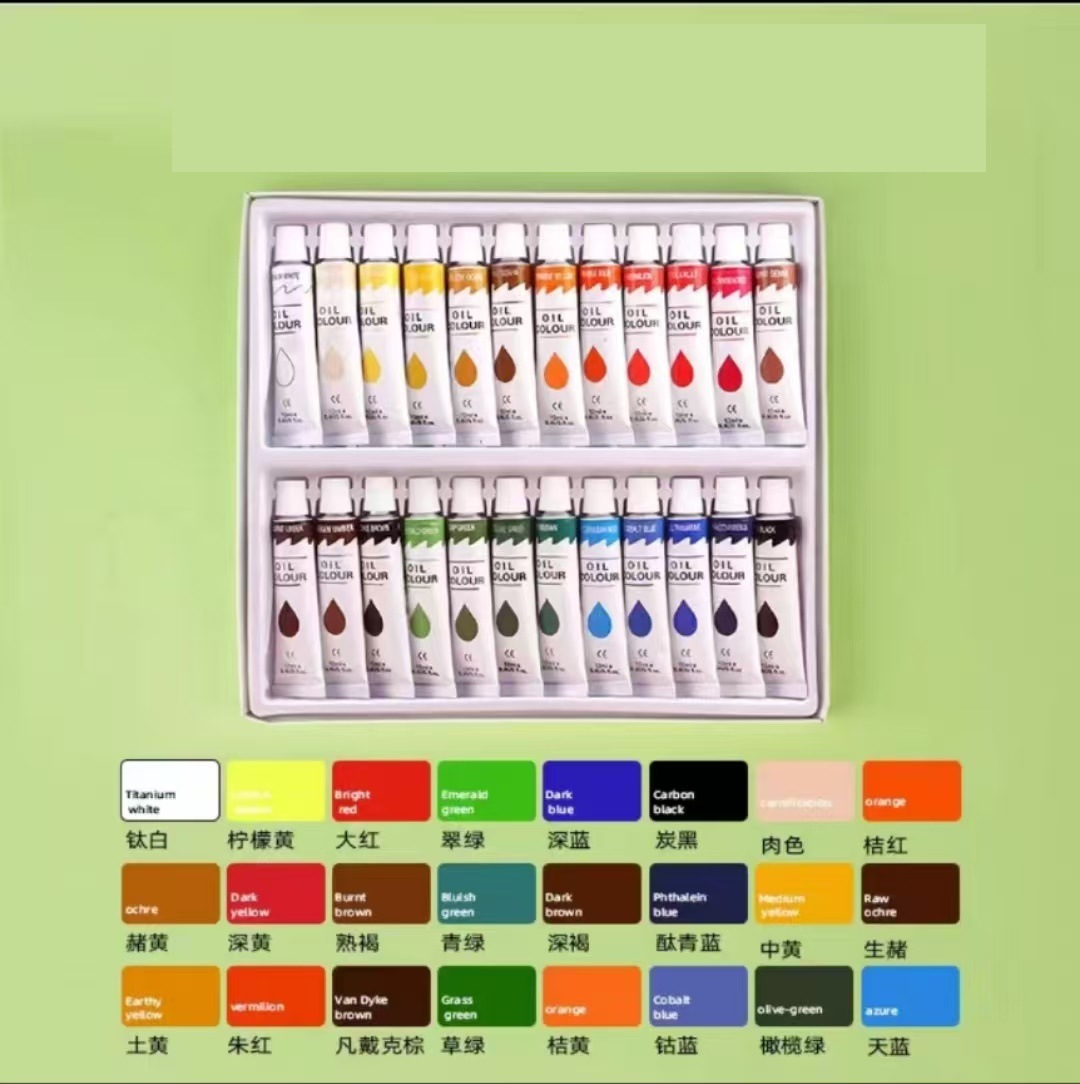 Acrylic pigment set DIY12 color 18 color 24 color 36 color 6ML12ML acrylic beginner children's set