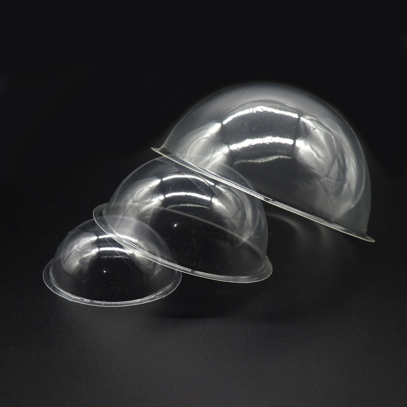 High transparent plastic hollow ball pvc semi-round cover transparent hemisphere protective cover blister card packaging spot wholesale