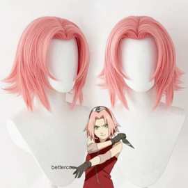火影忍者动漫cos 春野樱 少女小樱cosplay假发 高温丝