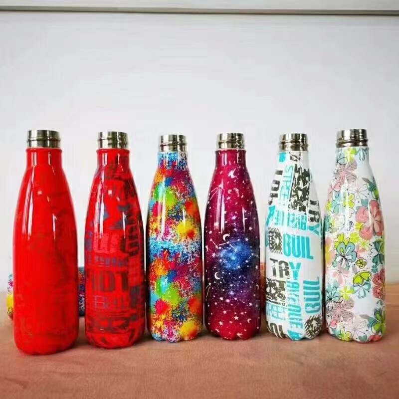 深圳厂家水转印水披覆加工金属水杯保温杯塑料表面印刷热转印加工