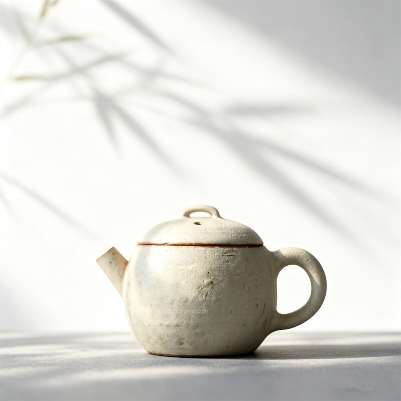 Jingdezhen Powder Pot Open Piece Stoneware PURE Handmade Japanese Style Kung Fu Tea Set