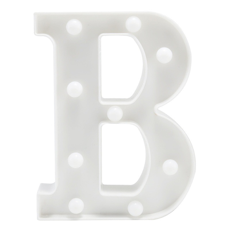 Letra Lámpara en inglés Sorpresa Luminoso Decoración Lámpara feliz cumpleaños Lámpara led digital Lámpara en forma de corazón Lámpara de cadena transfronteriza