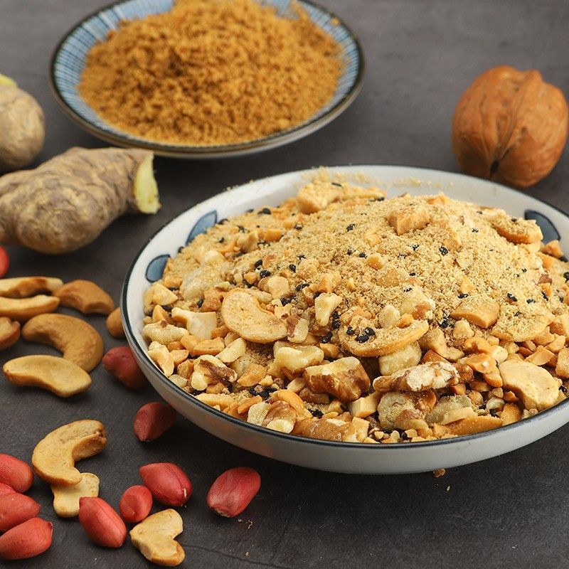 Wenzhou Handmade Brown Sugar Ginger Tea, Old Ginger Soup, Nut Ginger Tea, Ginger Juice, Postpartum Menstrual Care, Walnut Ginger Tea 250g