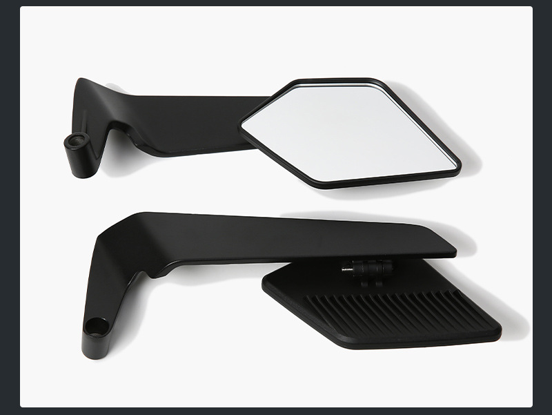 Motorcycle Modified Rearview Mirror with Large Field of View Aluminum Alloy Universal Reflector Suitable for No. 9 Polar Core Electric Vehicle