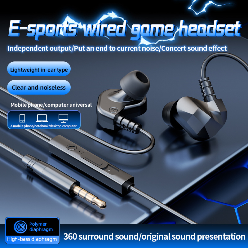 Auriculares In-Ear HIFI con Cable de Alta Fidelidad para Celular y Computadora