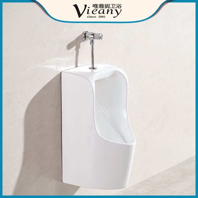 Montado en la pared urinario mano prensa Válvula de retardo orinal adulto urinario Hotel cerámica desodorante urinario venta al por menor