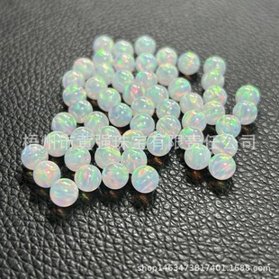 in stock Magic Color Artificial Jelly Opal Crystal Opal Round 3-10mm Non-porous Round Bead Semi-transparent Opal Ball