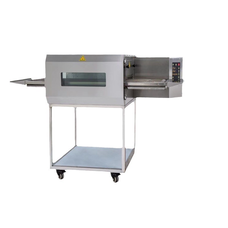 horno de pizza de cadena tipo horno de circulación de aire caliente de transmisión de orugas horno de cadena de tortilla de tasta