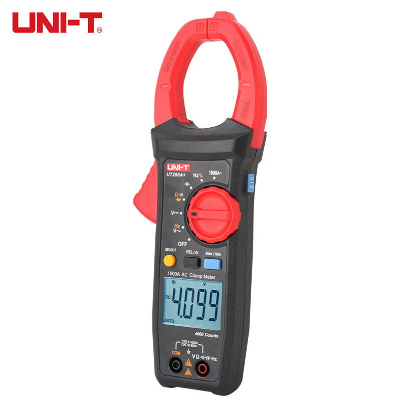 UNI-T UT205A + medidor de pinza de corriente alterna 1000A