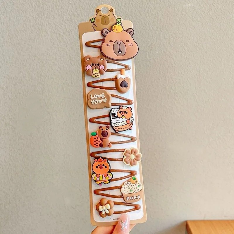 Red de Internet para niños horquilla tocado 2025 nueva niña horquilla niña linda bebé flequillo clip de cabello roto