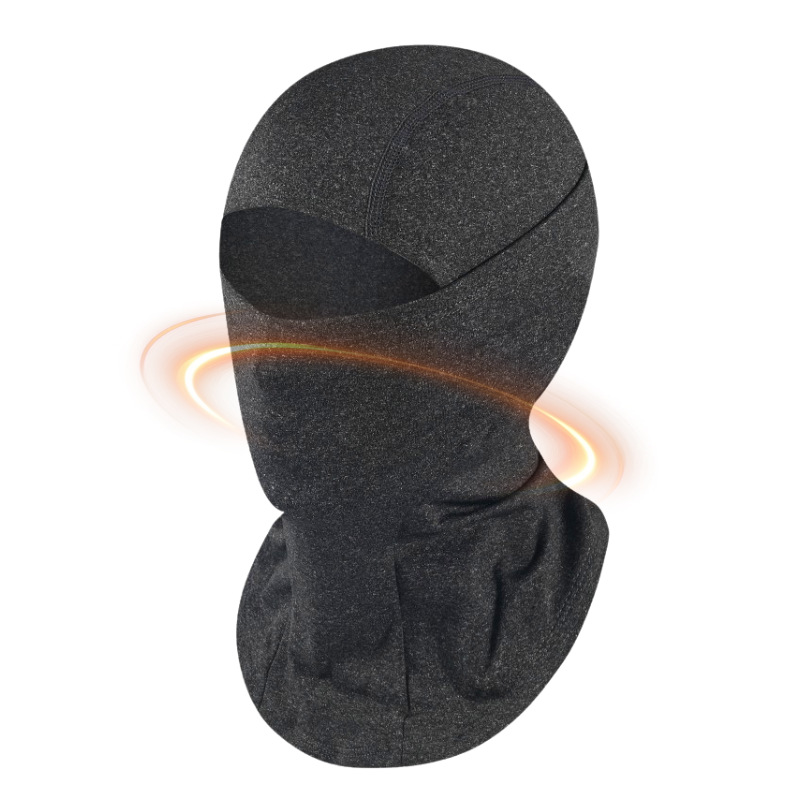 国境を越えたベルベット保温自転車マスク屋外スキーバイクヘルメット内胆マスク秋冬高弾徳パイル