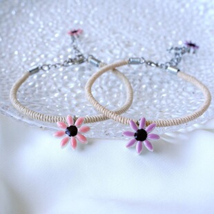 Women Sweet Ceramic Daisy Charm Bracelets Fashion�������