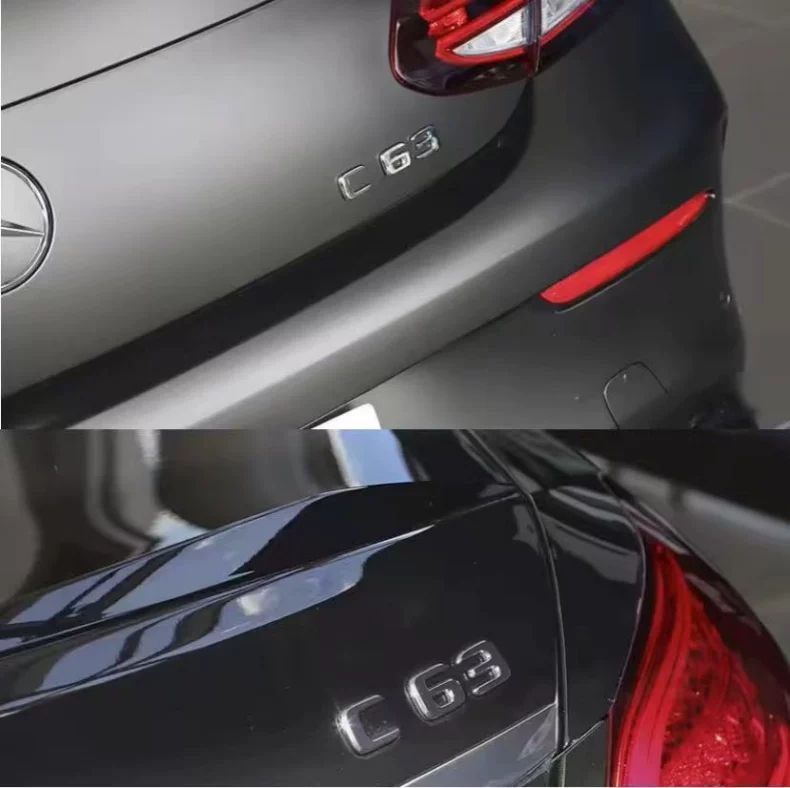 Suitable for Mercedes-Benz C-Class W204, used for modifying the rear emblem to C43 or C63, including rear badge and AMG modification stickers