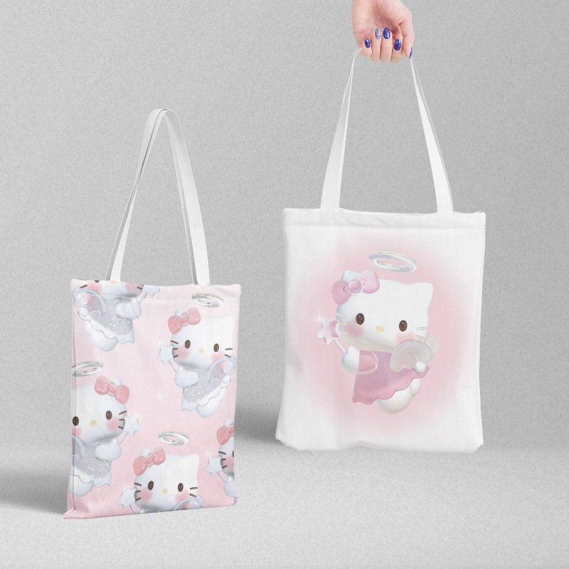 Bolsa de lona Sanli Gull pequeña fresca y simple estilo ins versión coreana hermosa bolsa de hombro bolsa de compras portátil al por mayor