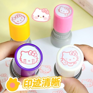Hellokitty Cat Seal Cartoon High-Looking Cute Handbook DIY Decorative Stamp Stamp for Students Wholesale