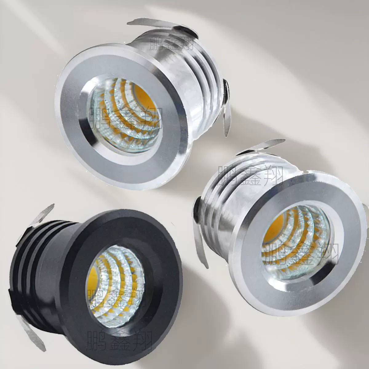 Lights, built-in LED stand, 3W, 30mm, 12v, 24v