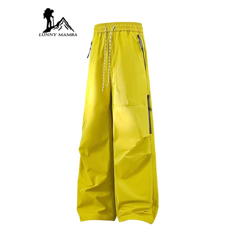 Big Brand Softshell Pants for Women, Spring and Autumn Windproof Waterproof Cargo Pants, Quick-Dry Hiking and Mountaineering Sports Pants