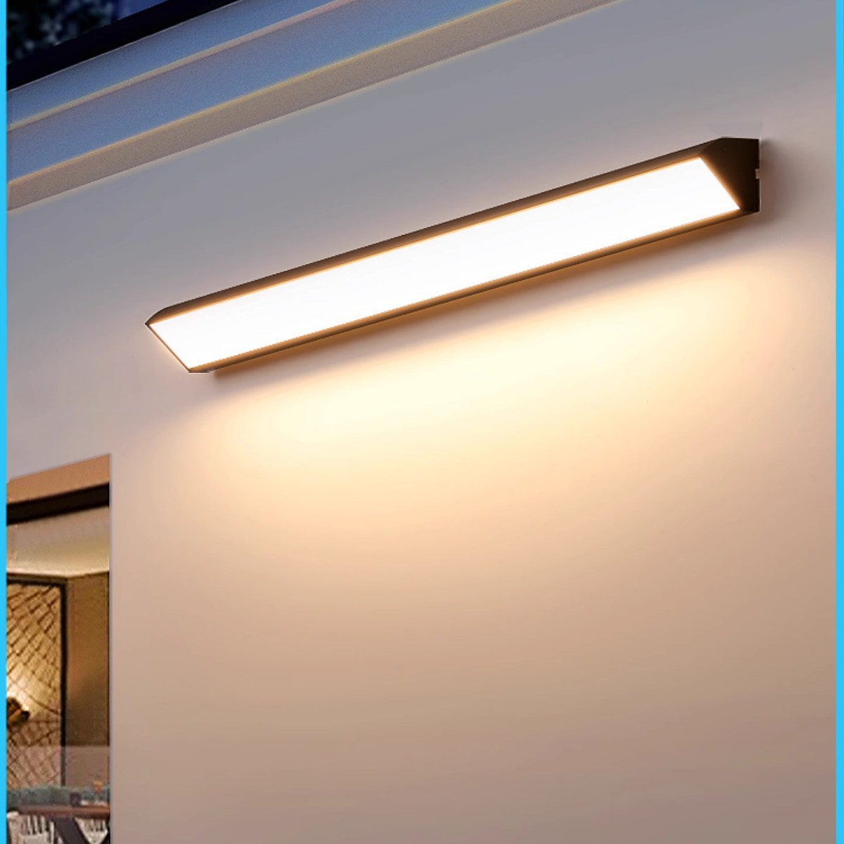 感应防水户外壁灯别墅围墙灯阳台过道灯室外露台灯花园庭院超亮灯