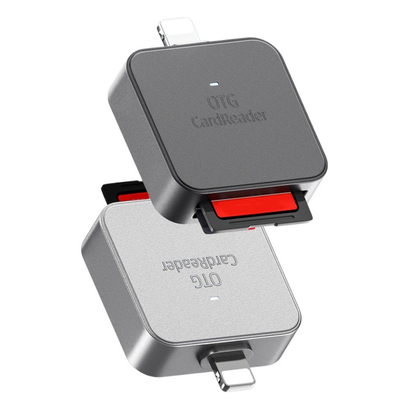 Aplicable al iPhone 2-en-1 Multi-función lector de tarjetas micro teléfono móvil tipo-c tableta SD/TF lector de tarjetas