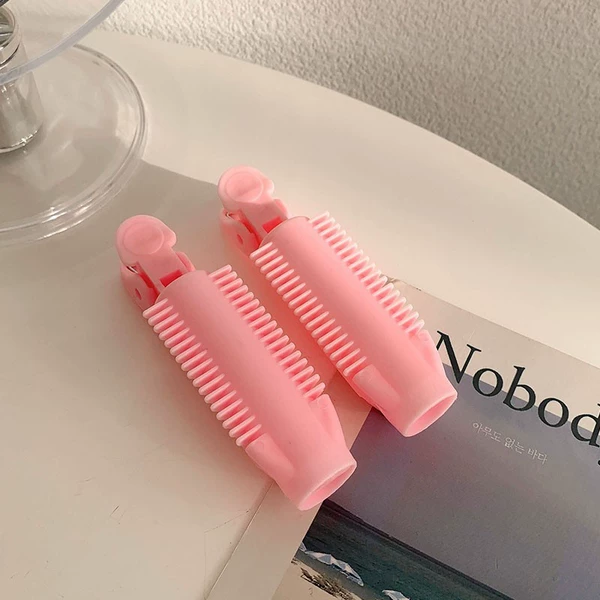Pink hollow hair clip a pair of pairs