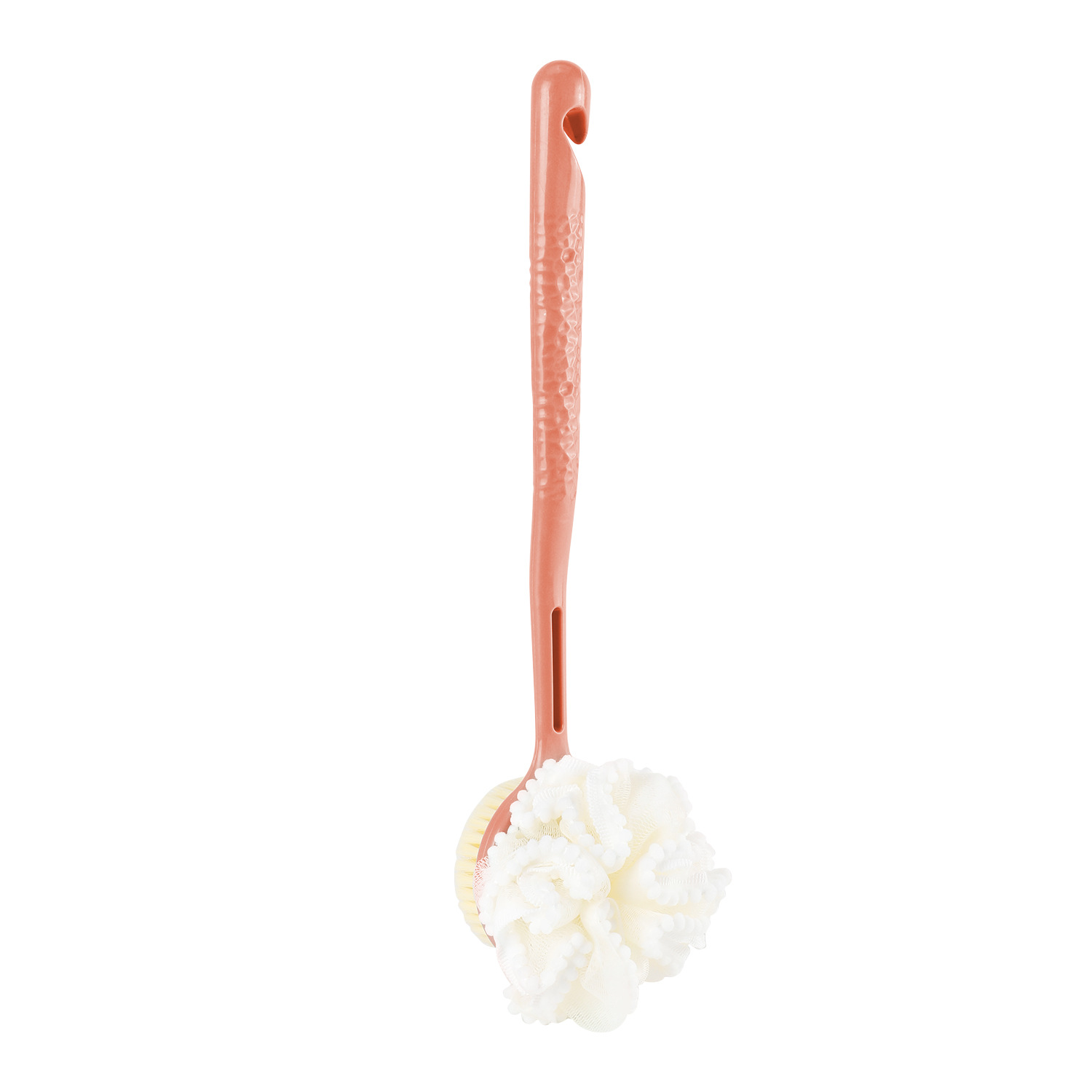 Mango de flores para el hogar Bola de baño de doble cara Cepillo de baño de lana suave de nailon Cepillo de baño Baño de baño Frotamiento de espalda Spot al por mayor