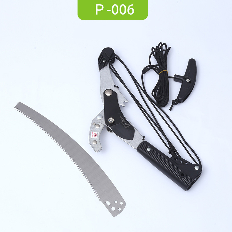 Taiwán verde ratán retráctil tijeras de podar de gran altitud polea de ahorro de mano de obra Sierra de alta herramienta de poda alargada tijeras de rama alta