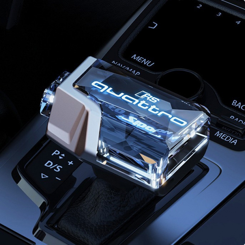 Para AUDI A5 A4 Q5 Q7 S5 transmisión automática carga cristal táctil iluminado cabeza de cambio de cambios de yate image 2